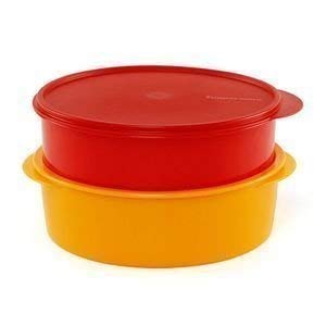 Tupperware Plastic Solid Bowl - 1.9 L, Set Of 2 COLOR MAY VARY