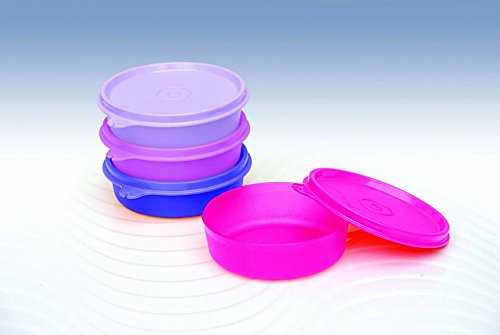 Tupperware Executive Small Bowl 2 Pieces, Plastic, Solid, Multicolor, 250 milliliter COLOR MAY VARY