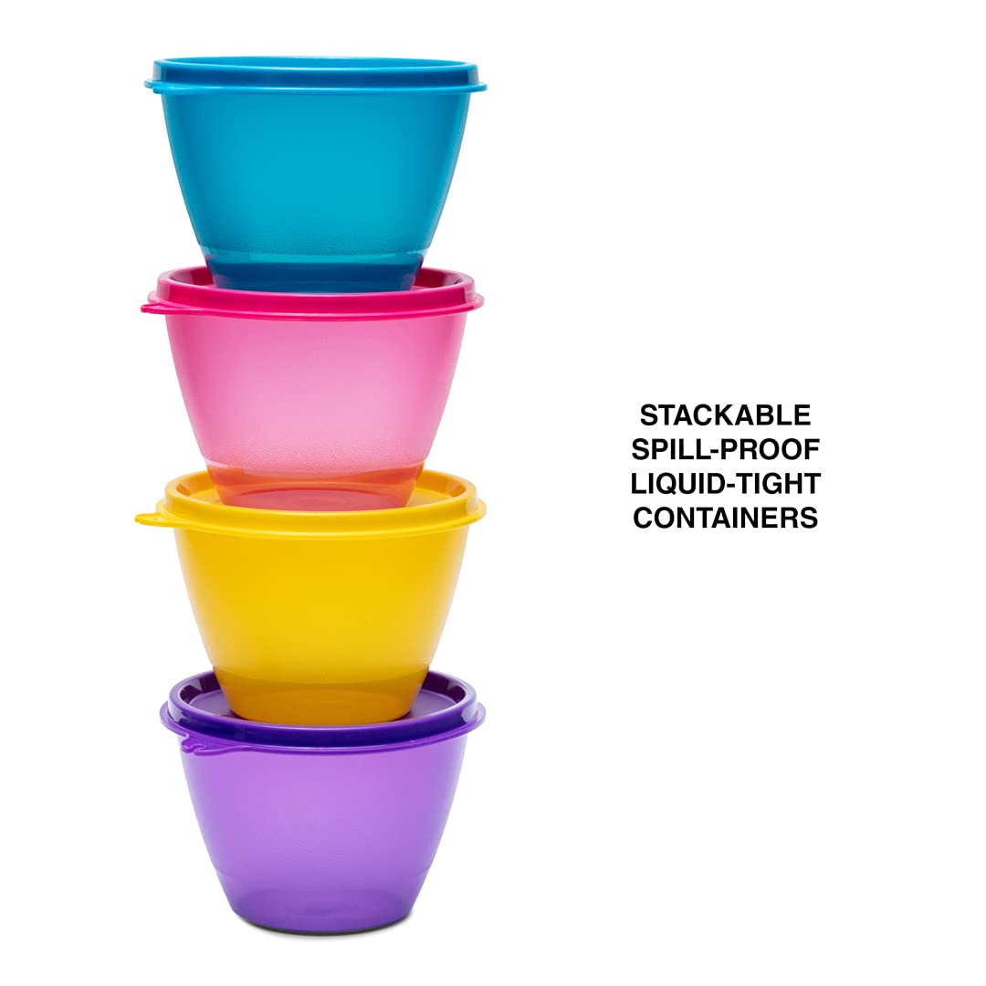 Tupperware Plastic Bowled Over Set, 430Ml, 4 Pieces- COLOR MAY VARY