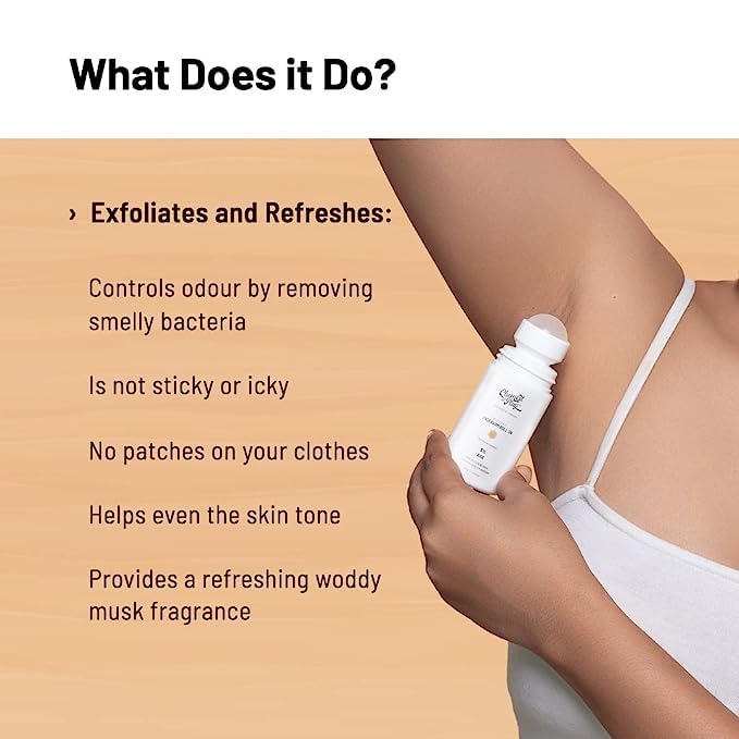 Chemist at Play UnderArm Roll-On Deodorant Woody Musk Fragrance 40ml (Pack of 3)