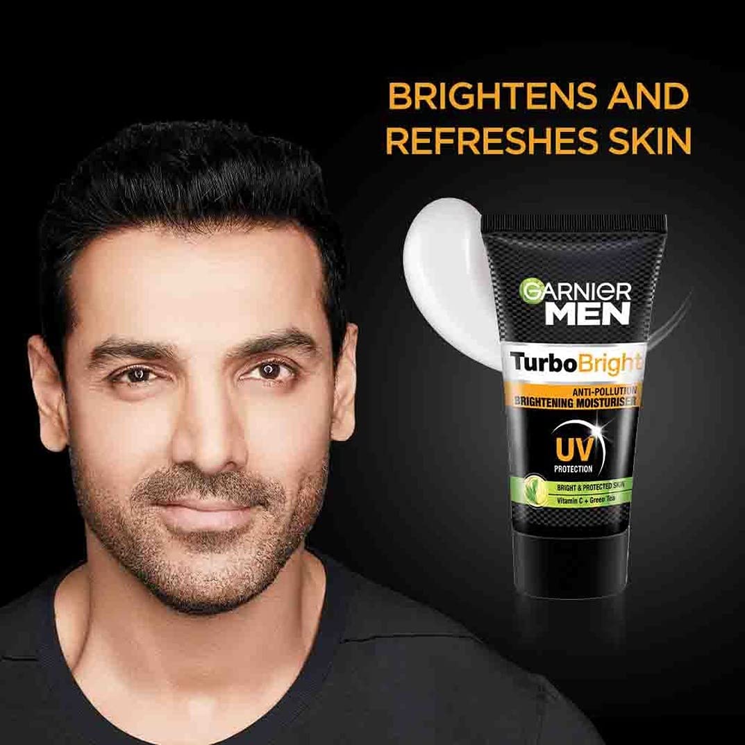 Garnier Men Moisturiser Brightening and Anti-Pollution TurboBright 40 g (Pack of 2)