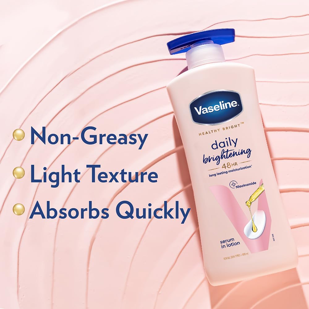 Vaseline Daily Brightening Body Lotion For Healthy & Glowing Skin 400ml