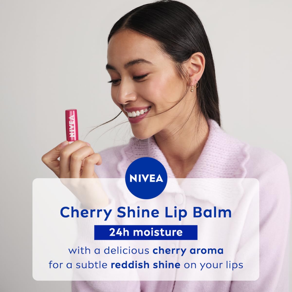 NIVEA Cherry Shine Lip Balm Glossy Finish 4.8g