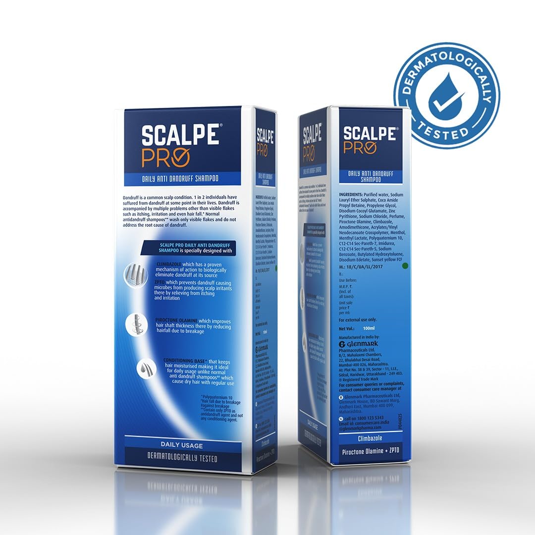 Scalpe Pro Daily Anti-Dandruff Shampoo For Women & Men 100ml