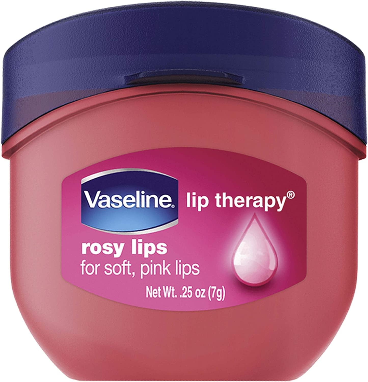 Vaseline Lip Therapy Rosy Lips Flavor Dry Chapped Lips 7g Pink