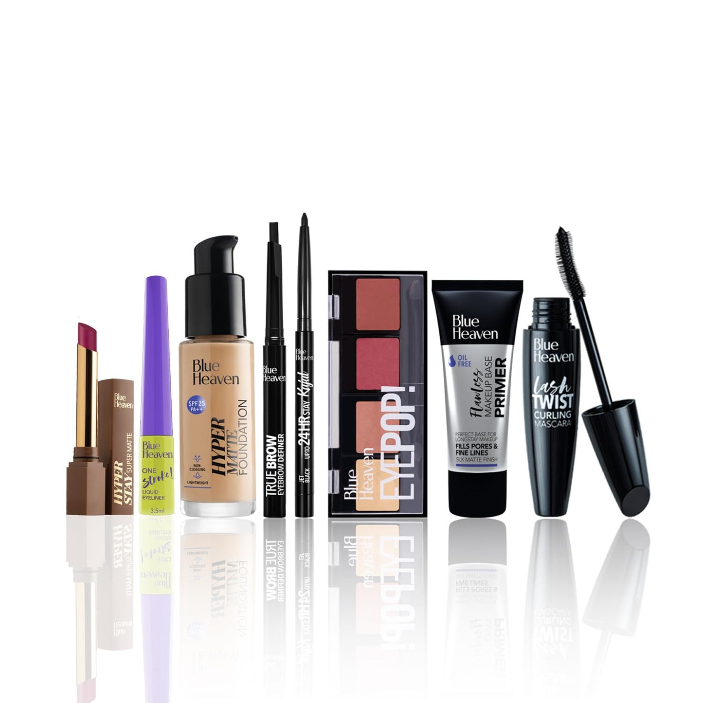 Blue Heaven Festive Makeup Kit Set Pack of 8 Makeup Essentials