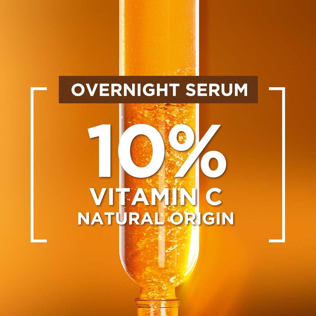 Garnier Bright Complete Night Vitamin C Serum All Skin Types 30ml (Pack of 2)