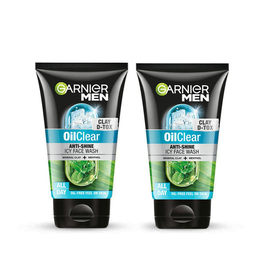 Garnier Men Oil Clear Deep Cleansing Face Wash 100g (Pack of 2)