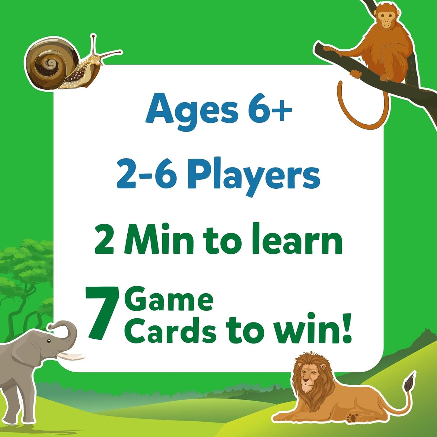 Skillmatics Guess in 10 Animal Kingdom, Perfect for Boys, Girls, Kids