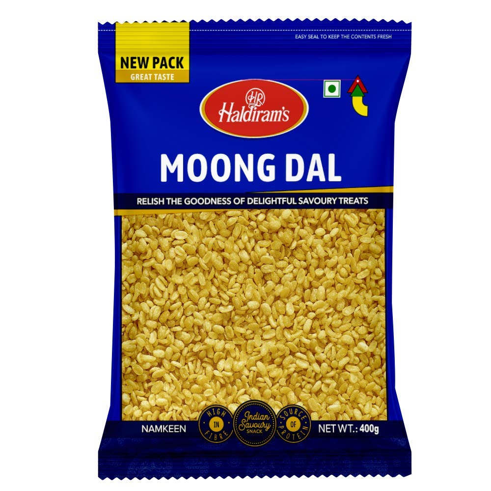 Haldiram's Namkeen Moong Dal 400 gram (pack of 2)