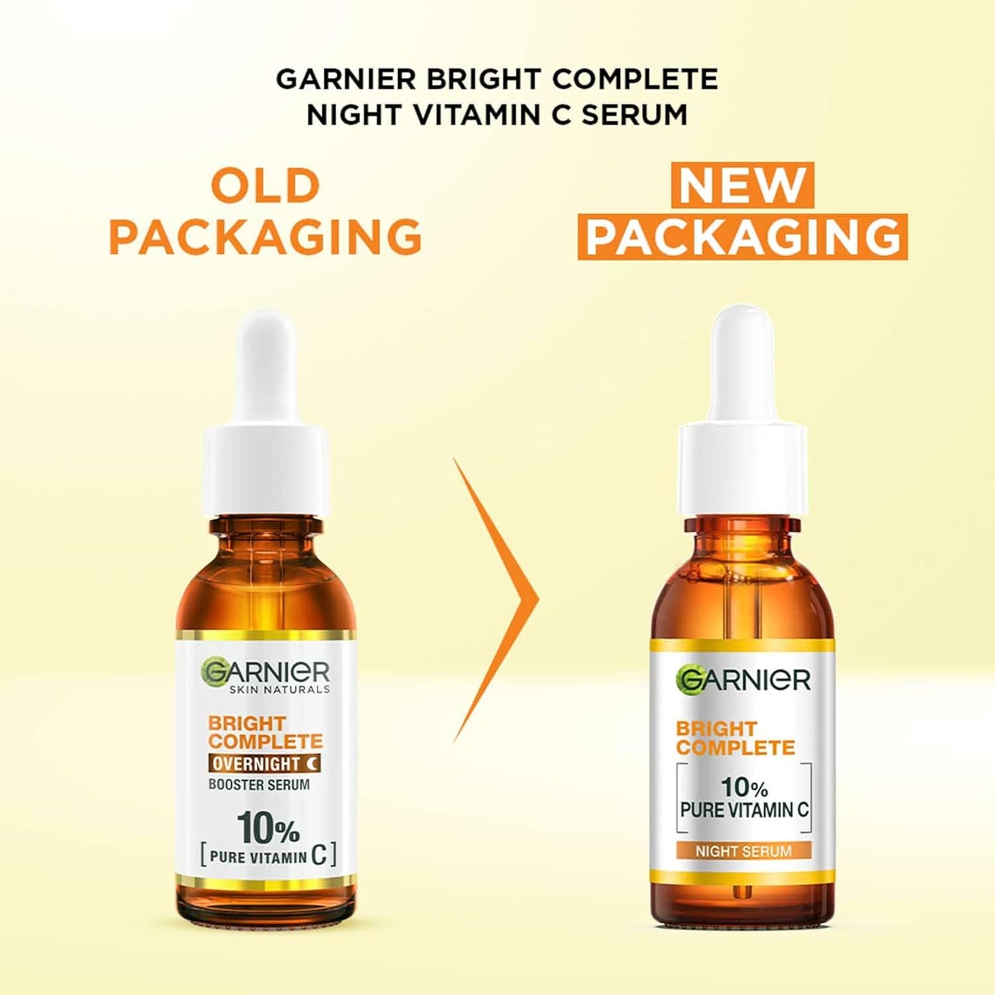 Garnier Bright Complete Night Vitamin C Serum All Skin Types 30ml