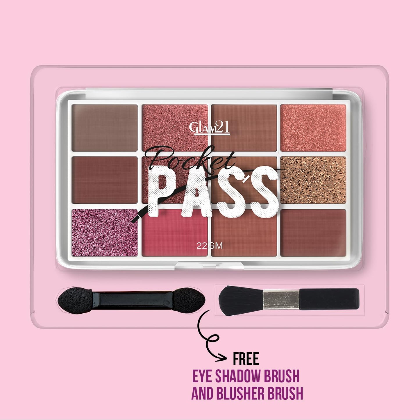 Glam21 Pocket Pass All-in-one Makeup Face Palette Highly Pigmented