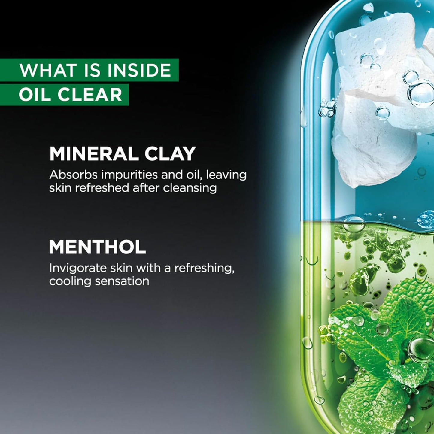 Garnier Men Oil Clear Clay D-Tox Deep Cleansing Icy Face Wash 100gm