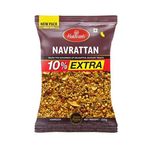Haldiram's Namkeen Navrattan 220 g