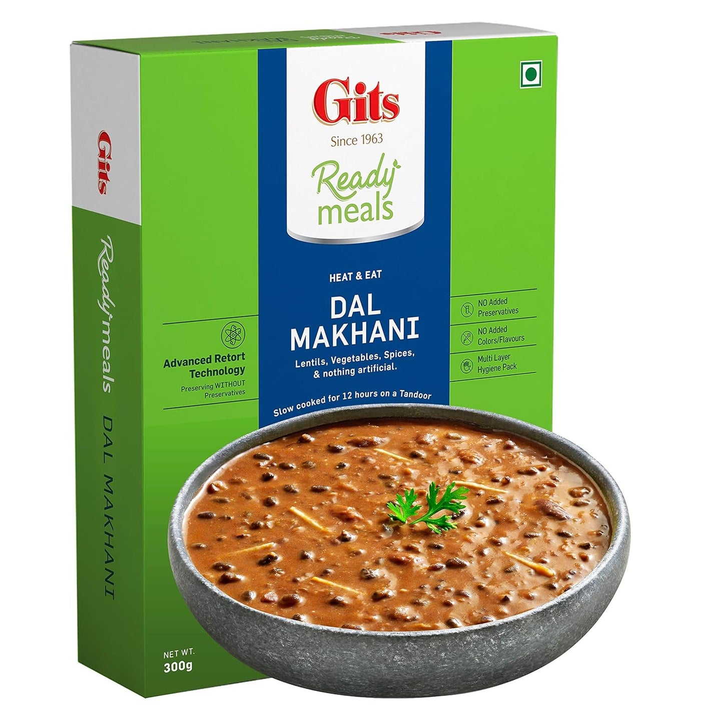 Gits Ready to Eat Dal Makhani Pack of 2 Each 300g