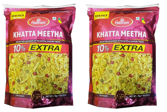 Haldiram's  Khatta Meetha Mixture 1 kg (pack of 2)