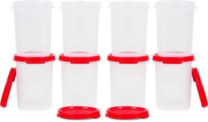 Tupperware Round Plastic Grocery Container 440 ml Pack of 8 COLOR MAY VARY