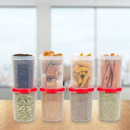 Tupperware Round Plastic Grocery Container 440 ml Pack of 8 COLOR MAY VARY