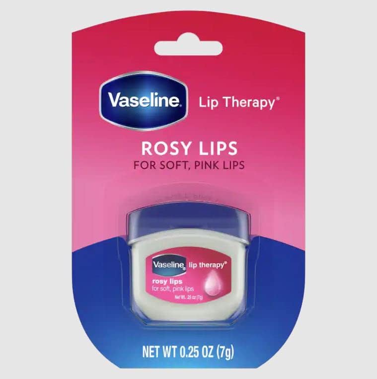 Vaseline Lip Therapy Rosy Lips Flavor Dry Chapped Lips 7g Pink