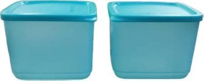 Tupperware Cubix Large Plastic Fridge Container 1000 ml Pack of 2