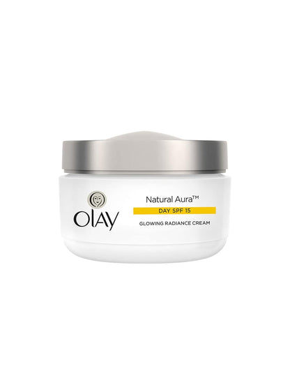 Olay Natural Aura Day Cream with SPF 15 Glowing Radiance Cream Combination Skin 50g