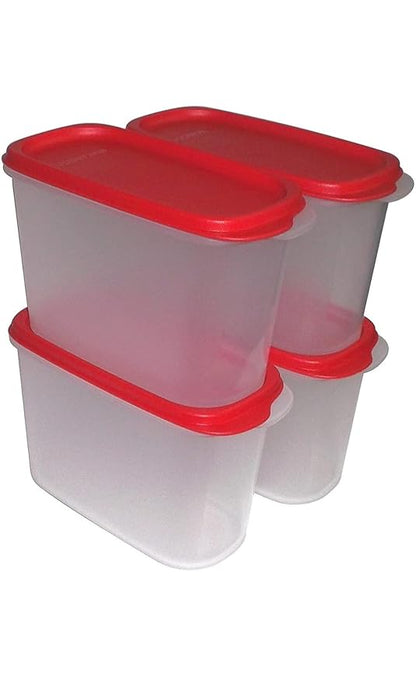 Tupperware Modular Mates Plastic Container Set, 1.1 Litre, Set Of 4 COLOR MAY VARY
