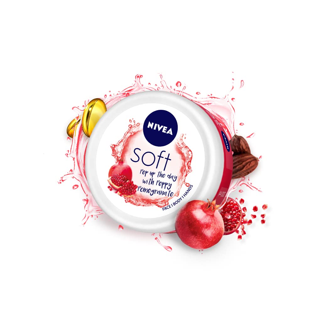 NIVEA Soft Light Moisturizer 100ml Peppy Pomegranate