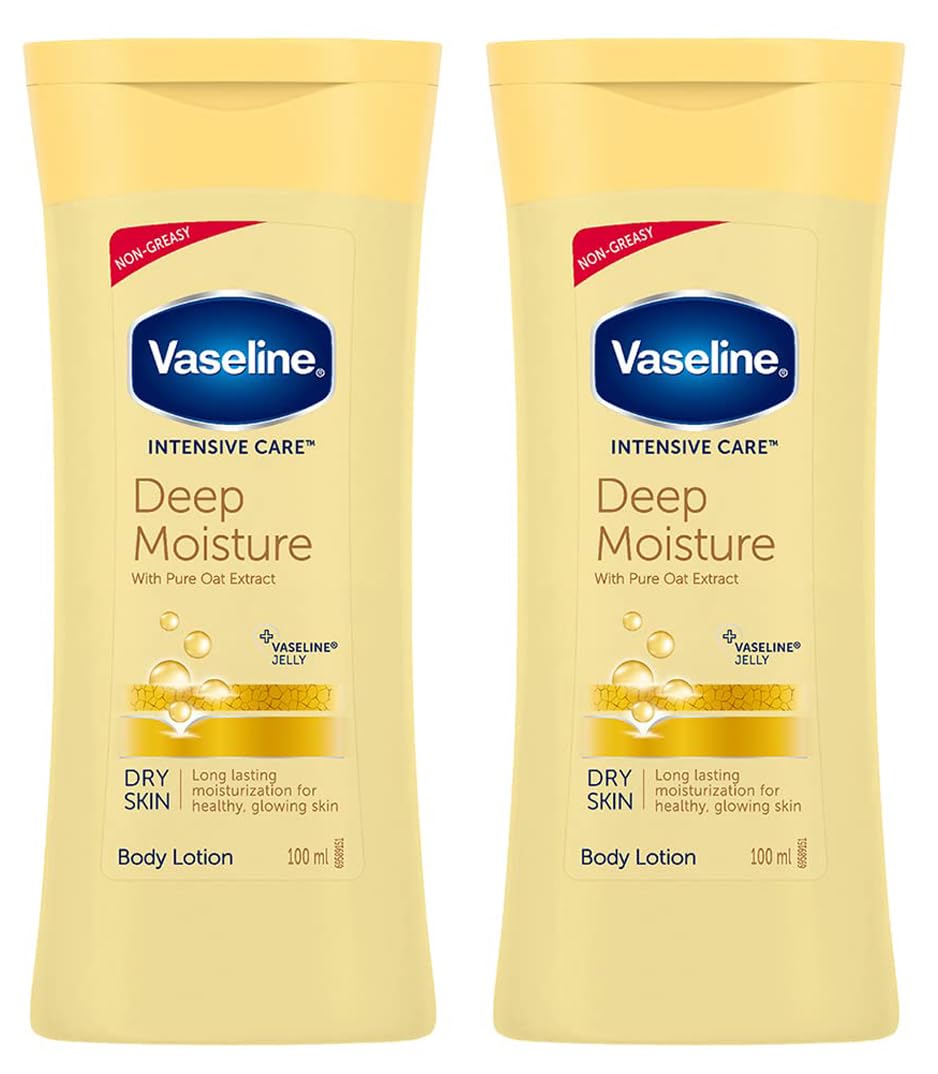 Vaseline Intensive Care Deep Moisture Body Lotion  100 ml (Pack of 2)