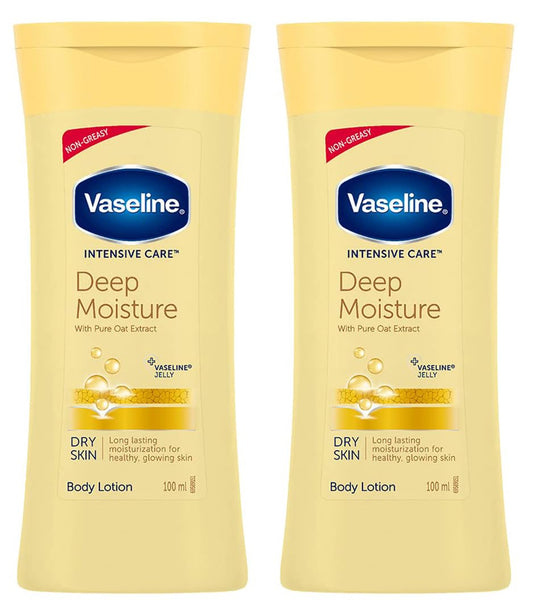 Vaseline Intensive Care Deep Moisture Body Lotion  100 ml (Pack of 2)