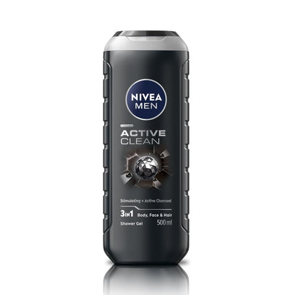 NIVEA MEN Active Clean Shower Gel,500 ml