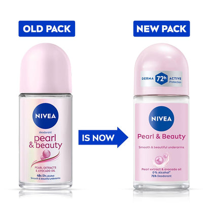 NIVEA Pearl and Beauty 50ml Deo Underarm Roll On For Women