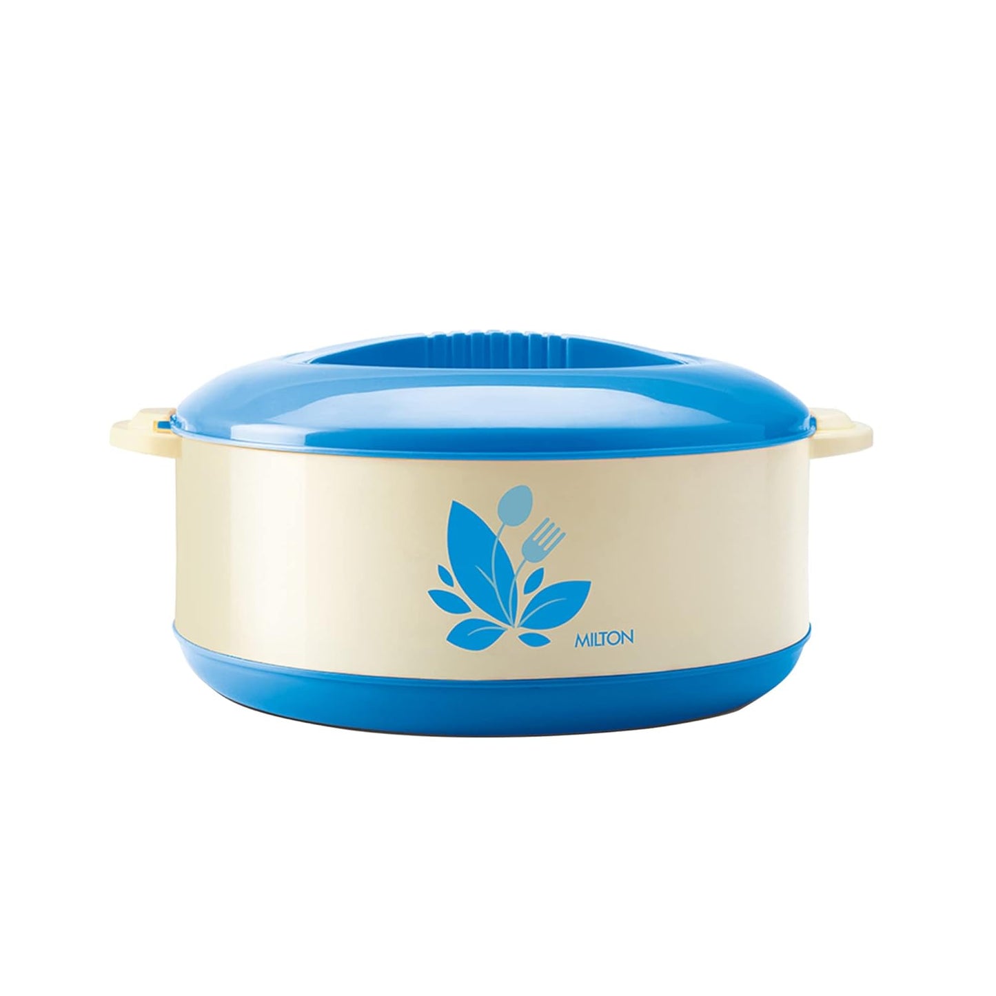 Milton Orchid 1000 Inner Stainless Steel Serving Casserole with Lid 790 ml, Blue