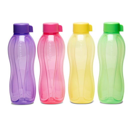 Tupperware Aquasafe Plastic Bottle, 1000ml, Set of 4-COLOR MAY VARY