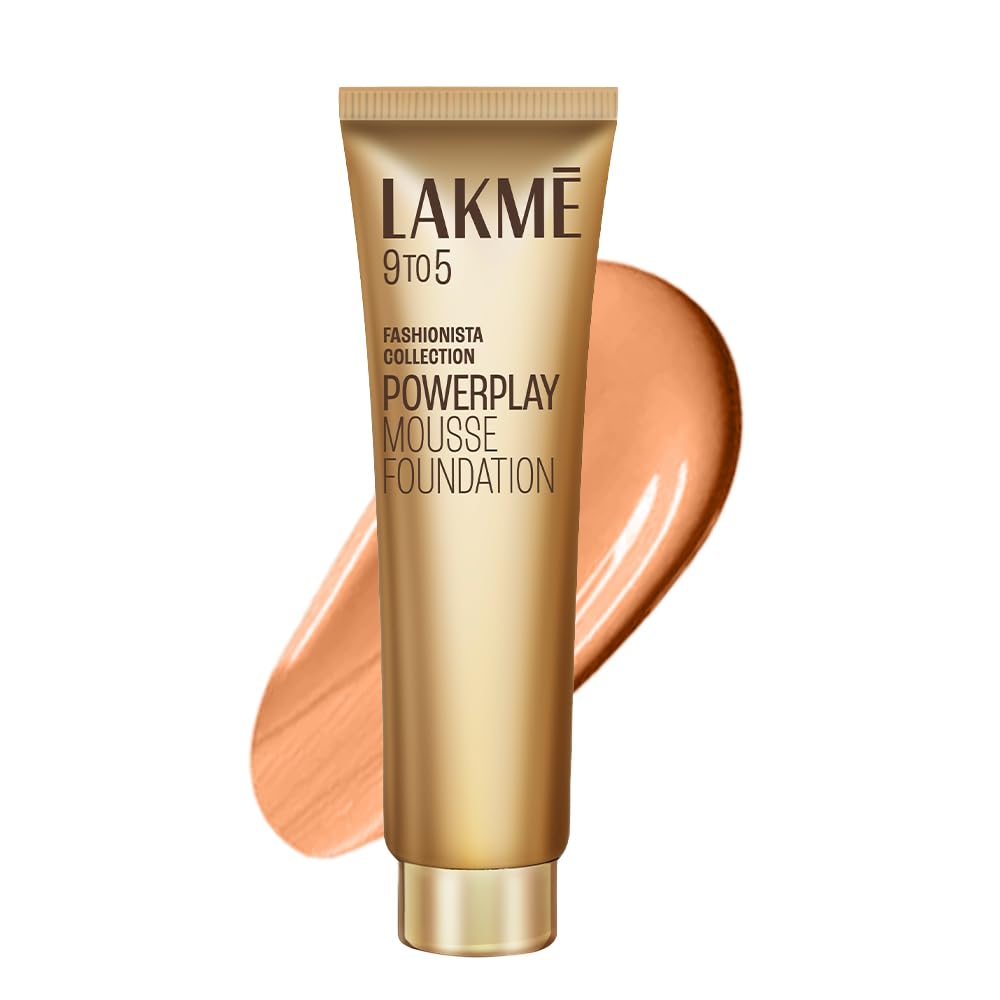 Lakme Powerplay Mousse Foundation Mini, Matte Finish Rose Ivory,6g
