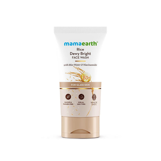 Mamaearth Rice Dewy Bright Face Wash With Rice Water & Niacinamide for Glass Skin 150 ml