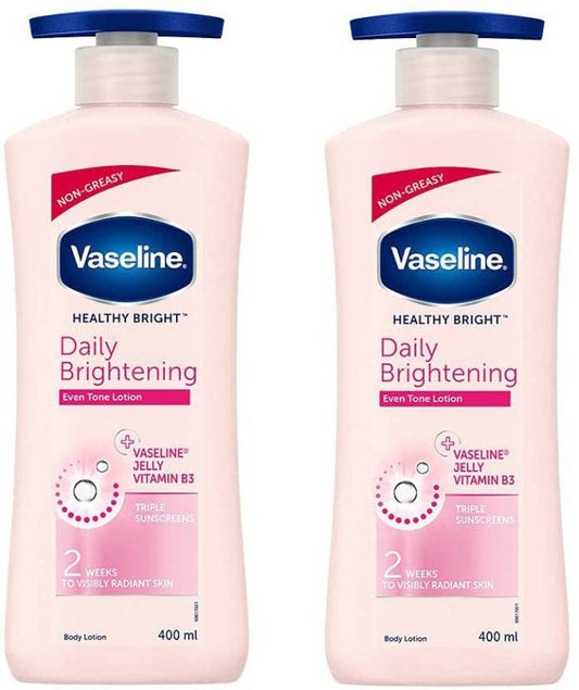 Vaseline DAILY BRIGHTENING EVEN TONE LOTION COMBO 2 400ML Each