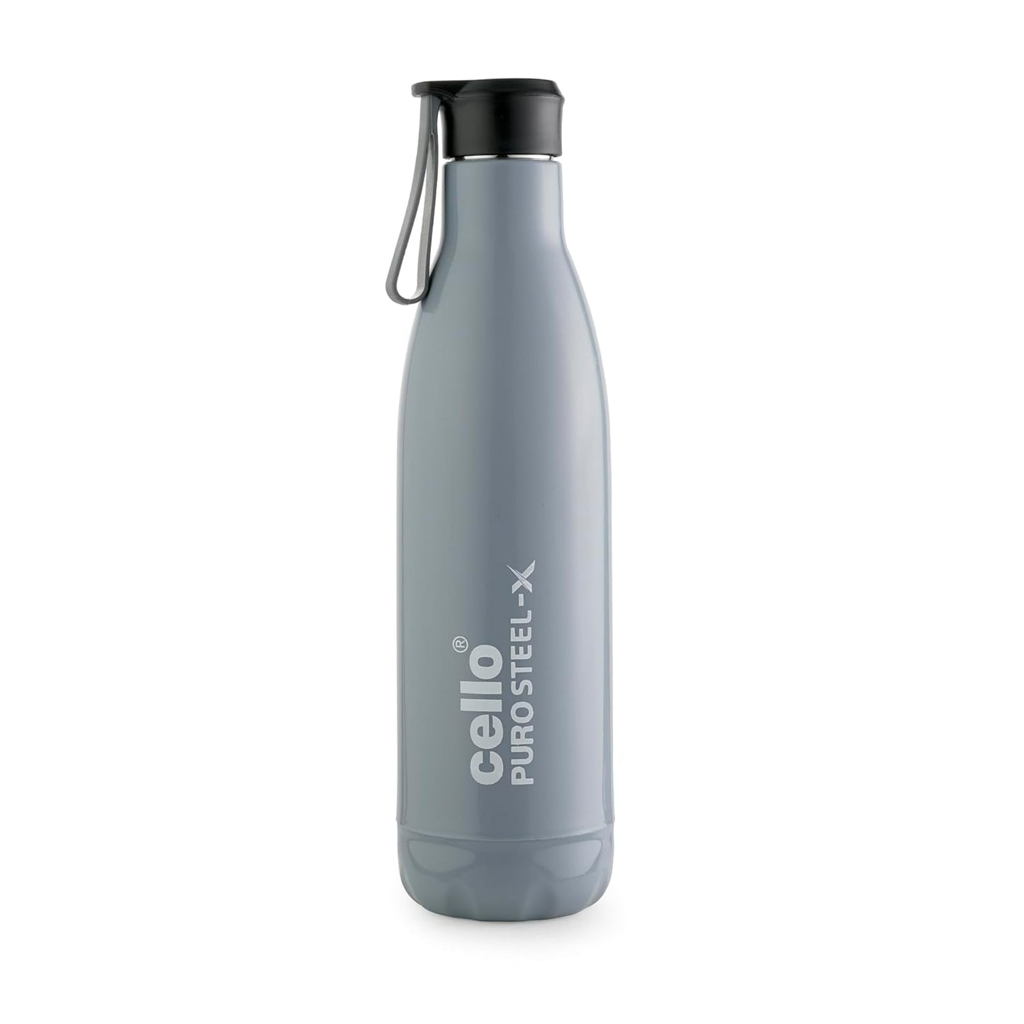 Cello Puro Steel-X Neo 900 Inner Steel Insulated Water Bottle 720ml, Grey