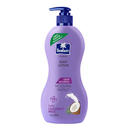 Parachute Advansed Deep Nourish Body Lotion for Women & Men, Dry Skin, 400ml