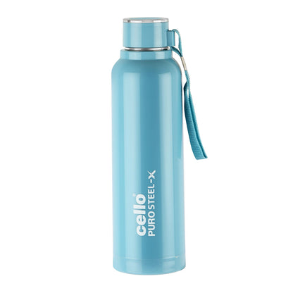 Cello Puro Steel-X Benz 900 | PU Insulated Water Bottle 900 ml, Turquoise