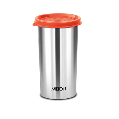 MILTON Stainless Steel Tumbler with Lid, 415 ml, BPA Free Water Tumbler (Lid Color May Vary)