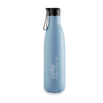 Cello Puro Steel-X Neo 900 Inner Steel Insulated Water Bottle 720ml, Blue