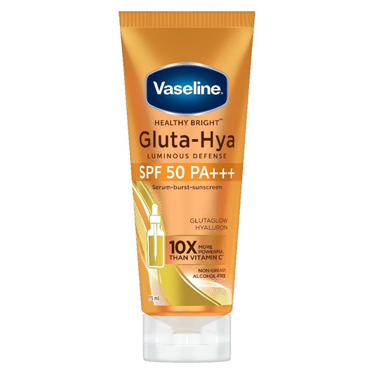 Vaseline Gluta Hya Antioxidant SPF 50 PA+++ Sunscreen for Face & Body 175 ML