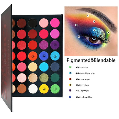LOBE MIRACLE High Pigment Eyeshadow Palette Color Studio Makeup Colorful Shades