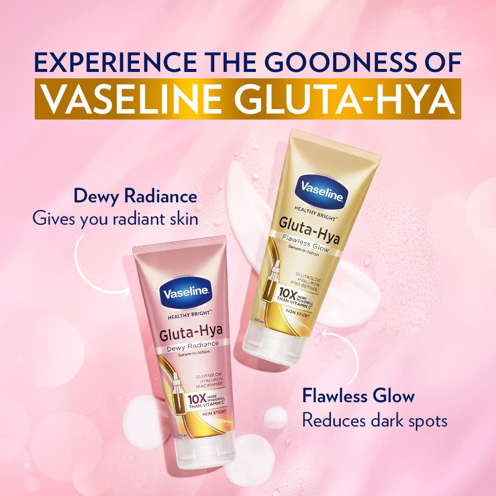 Vaseline Gluta-Hya Flawless Glow and Gluta-Hya Dewy Radiance 200Ml