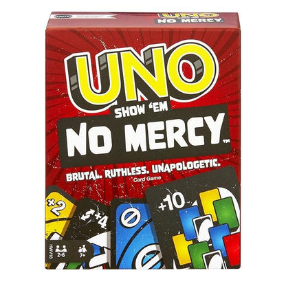 ARCADE GAMES U.N.O no Merci Card Games Combo Pack, FLIP & Dare Edition, Family Strategy Games, (Set of 3)