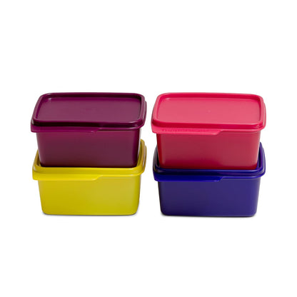 Tupperware . Plastic Container-500Ml, 4 Pieces COLOR MAY VARY