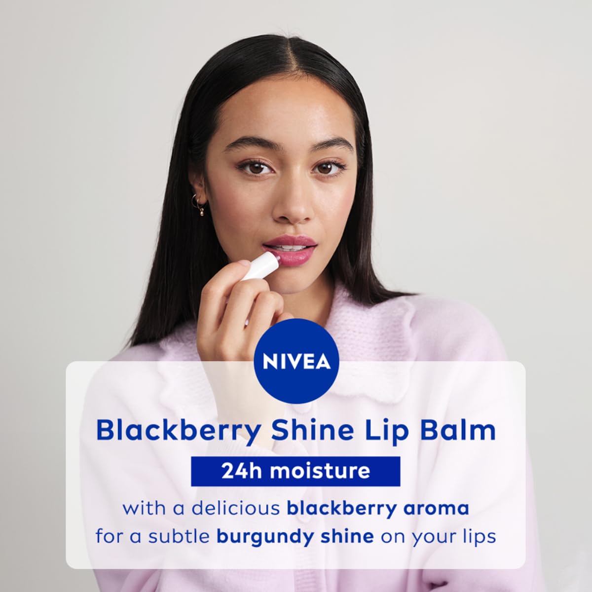 NIVEA Strawberry Shine Lip Balm Red Tint 4.8gm