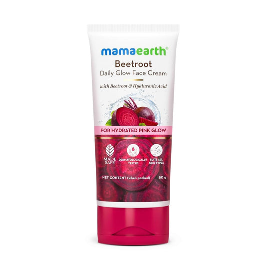 Mamaearth Beetroot Daily Glow Face Cream With Beetroot & Hyaluronic Acid - 80 g