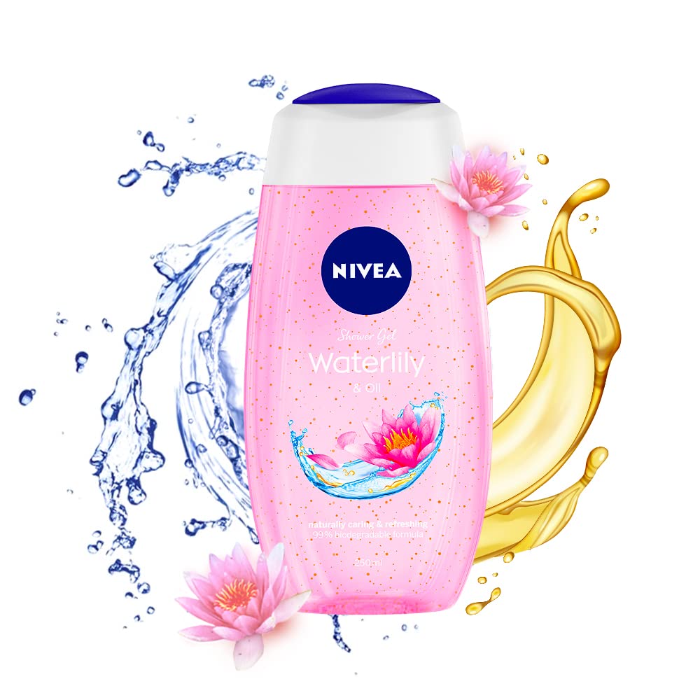 NIVEA Waterlily & Oil 250ml Body Wash Clean, Healthy & Moisturized Skin
