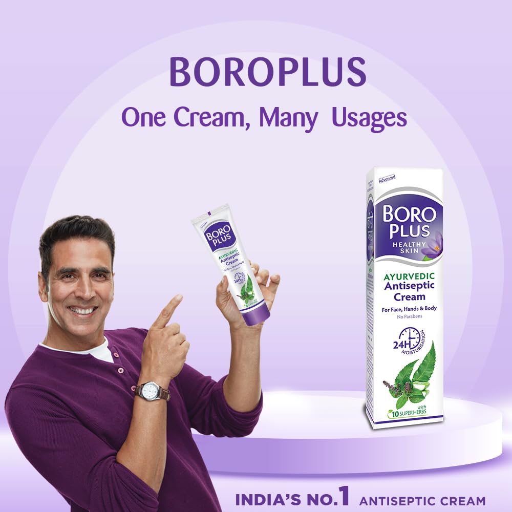 BoroPlus Ayurvedic Antiseptic Cream Heals and Protects the skin|120ml